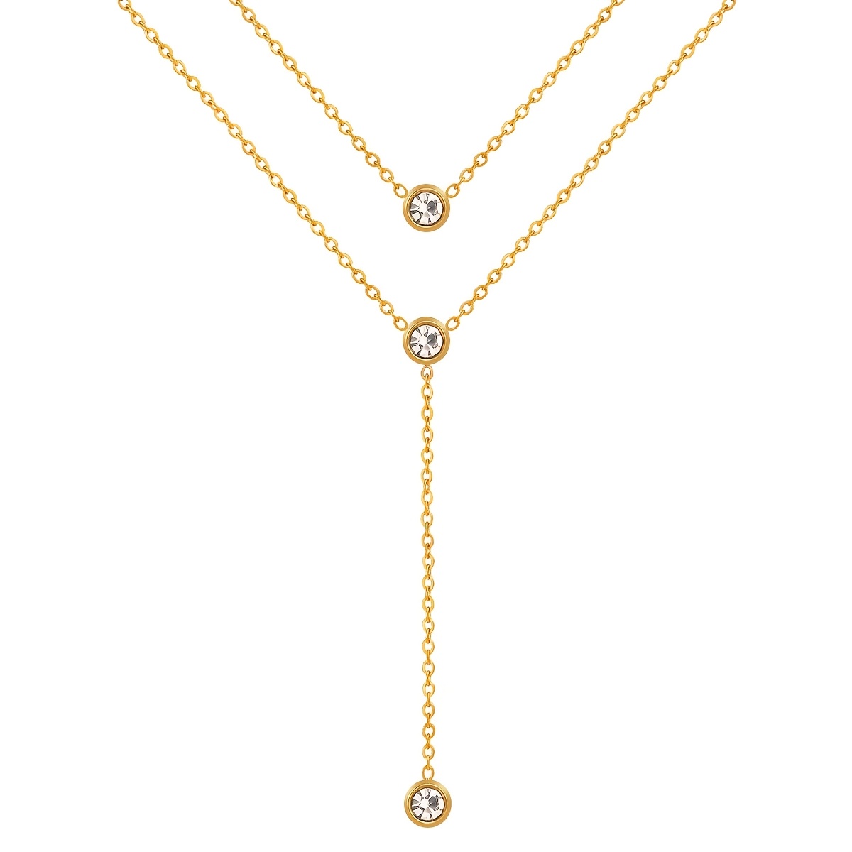 Women's Gold-Plated Double-Layer Necklace — Elegant Everyday Wear